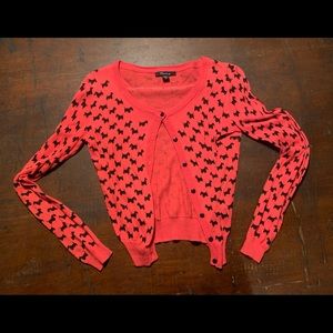 Timing Scottie dog button up sweater